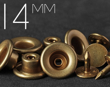 Bottomi Jeans Ricambio Trimming Shop 14mm Gunmetal JB37: Colore Gomma, Confezione Da 10, Per Denim E Giacche - 2