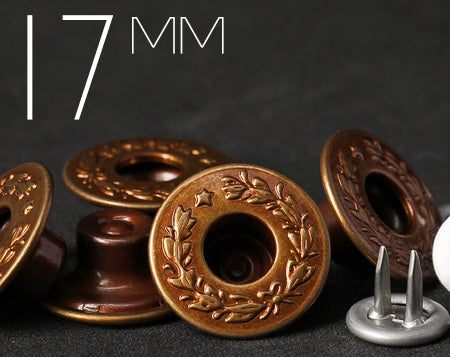 Trimming Shop 20 Bottoni Per Jeans In Ottone Bronzo 17mm Con Attrezzo Di Fissaggio Manuale – JB41 - 5