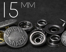 画像をギャラリービューアに読み込む, YKK | 15mm 凸型トップリングスプリングスナップファスナー | YC15*SK35M