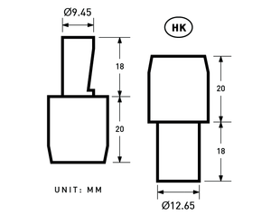 YKK | 14L 8.2mm Prong Snap Fastener | YPS-14L82