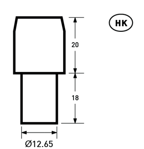 9.5x8mm Full-brass Capped Tacks | KCT-C95R8