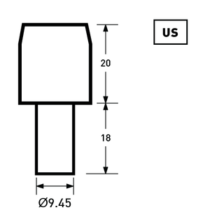 9.5x10mm Full-brass Capped Tacks | KCT-C95R10