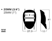 画像をギャラリービューアに読み込む, 20MM (3/4”)、25MM (1”) POM ストラップ アジャスター | A1SA-3