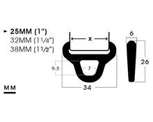 Load image into Gallery viewer, 25MM (1”) POM D-ring | A1D-1