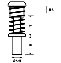 Load image into Gallery viewer, YKK | Aluminum Tack for Jeans Rivet | YAT-9P75