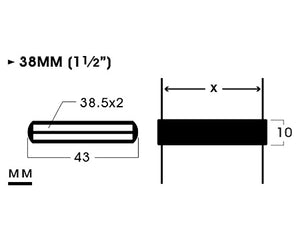 38MM (1-1/2”) PVC Double Belt Keeper | C4SK-2