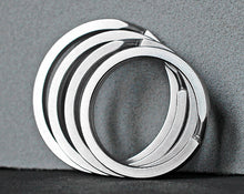 Load image into Gallery viewer, 20 / 25 / 28 / 30 / 32 / 35 MM 304 Stainless Steel Flat Split Ring | EKR-SA