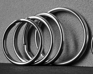 13 / 15 / 20 / 25 / 28 / 30 / 32 / 35 MM 304 Stainless Steel Split Ring | EKR-SB