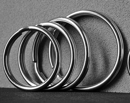 13 / 15 / 20 / 25 / 28 / 30 / 32 / 35 MM 304 Stainless Steel Split Ring | EKR-SB