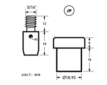 Load image into Gallery viewer, 11.5mm Flat Top Brass Eyelet | EE-F115