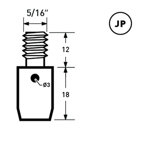 9.5mm Bull's Eyet Rivet with Solid Copper Tack | EK-WR95B