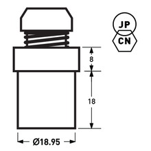 Load image into Gallery viewer, YKK | Aluminum Tack for Jeans Rivet | YAT-9P75