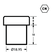 Load image into Gallery viewer, 9.5x7.5mm Solid Copper Tack for Rivets | KCT-95P75