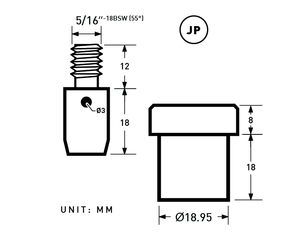 YKK | 8.2mm Prong Snap Fastener | YPS-14L82