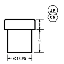 Load image into Gallery viewer, YKK | 15mm Hollow Convex Top Capped Ring-spring Snap Fastener | YHC15-SK3X