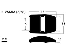 画像をギャラリービューアに読み込む, 25MM (1”) POM ストラップアジャスター | B2SA-1