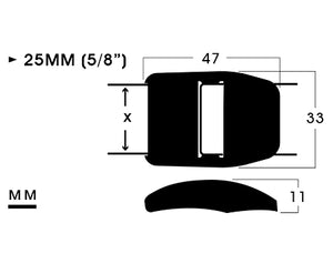 25MM (1”) POM Strap Adjuster | B2SA-1