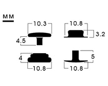 Load image into Gallery viewer, YKK | 10mm Convex Top Ring-spring Snap Fastener | YC10*SK35S