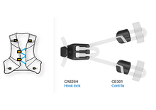 이미지를 갤러리 뷰어에 로드 , NIFCO | 2.5MM PA Tiny Shock Cord Fix for Sport Vest | B5-CE301