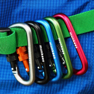 munkees | Aluminum Carabiner with Lock | CA-A13