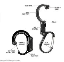 Load image into Gallery viewer, Heroclip | Multifunctional Carabiner Gear Clip and Hook | CA-A14