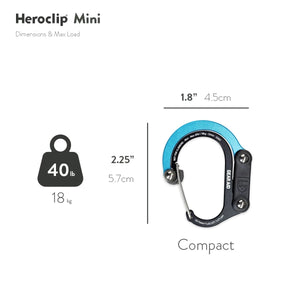 Heroclip | Multifunctional Carabiner Gear Clip and Hook | CA-A14