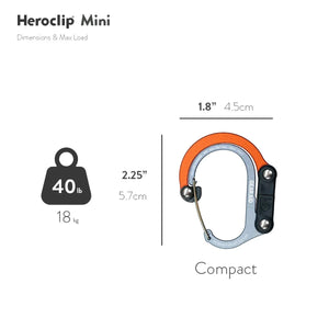 Heroclip | Multifunctional Carabiner Gear Clip and Hook | CA-A14