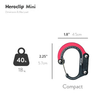 Load image into Gallery viewer, Heroclip | Multifunctional Carabiner Gear Clip and Hook | CA-A14