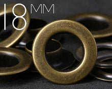 Load image into Gallery viewer, 18mm Flat Top Brass Eyelet | EE-F18