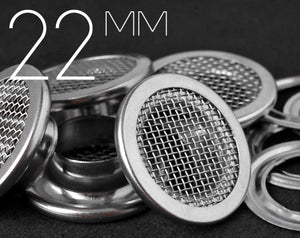 2.2mm Flat Top Brass Mesh Eyelet | EE-FN22