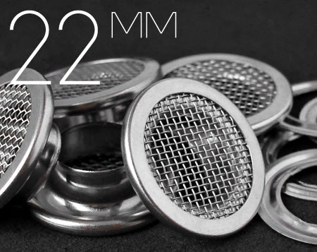 2.2mm Flat Top Brass Mesh Eyelet | EE-FN22