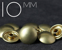 Load image into Gallery viewer, 10mm Mushroom Head Brass Rivet | EK-M10