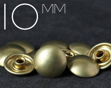 10mm Mushroom Head Brass Rivet | EK-M10