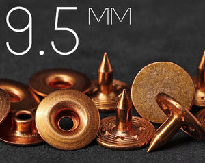 9.5mm Bull's Eyet Rivet with Solid Copper Tack | EK-WR95B