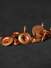 Load image into Gallery viewer, 9.5mm Bull&#39;s Eyet Rivet with Solid Copper Tack | EK-WR95B