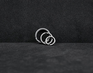 6.5 /  8.5 / 10.5 MM 304 Stainless Steel Flat Mini Split Ring | EKR-SE