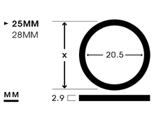 Load image into Gallery viewer, [ Matte Finish ] 25 / 28 MM Titanium Split Ring | EKR-TBM