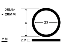 Load image into Gallery viewer, [ Matte Finish ] 25 / 28 MM Titanium Split Ring | EKR-TBM