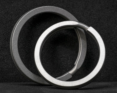 [ Matte Finish ] 25 / 28 / 30 MM Titanium Split Ring | EKR-TBM