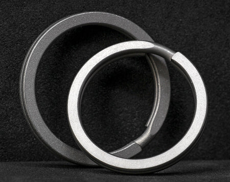[ Matte Finish ] 25 / 28 / 30 MM Titanium Split Ring | EKR-TBM