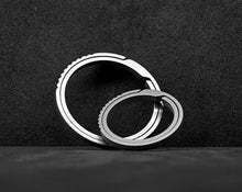 Load image into Gallery viewer, Titanium Flat Split Ring | EKR-TE