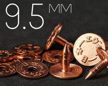 Load image into Gallery viewer, DIY Replacement | Authentic EVISU 9.5mm Solid Copper Jeans Rivet | ER-SE95