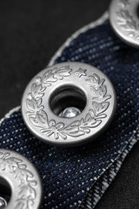 17mm Open-top Laurel Wreath Jeans Button | EHCB-LA168