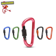 Load image into Gallery viewer, munkees | Aluminum Carabiner with Lock | CA-A13