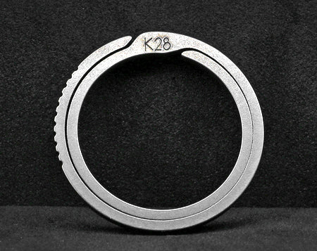K28 | 28MM Titanium Flat Split Ring | EKR-TD28