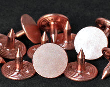 Load image into Gallery viewer, 9.5x7.5mm Solid Copper Tack for Rivets | KCT-95P75