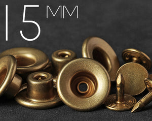 15mm Concave-top Donut Jeans Button with Copper Tack | KHCB-PC15