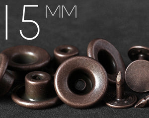 15mm Concave-top Donut Jeans Button with Copper Tack | KHCB-PC15