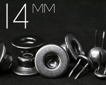 Load image into Gallery viewer, RIVETER | [ LIMITED EDITION ] 14mm Full-iron Flat-top Two Pronged Donut Jeans Button | KTCB-F14
