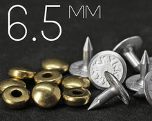 Load image into Gallery viewer, YKK | 6.5mm Convex-top Hollow Jeans Rivet | YR-OC65M